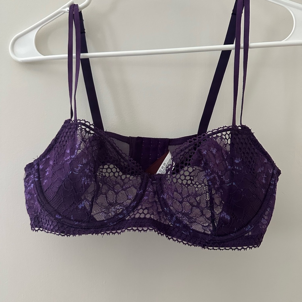 Adore Me Deep Purple Lace Bra